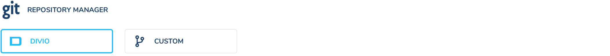 'project creation Git options'